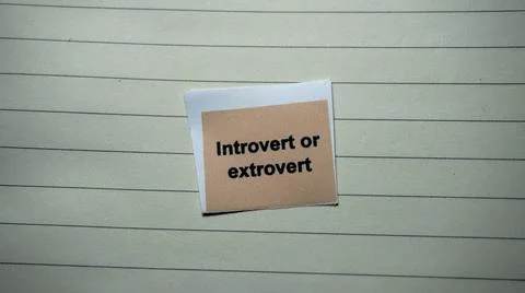 Introvert or extrovert Stock Photos