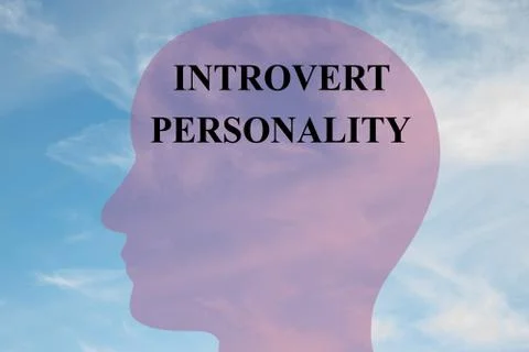 Introvert Personality mental concept イラスト素材