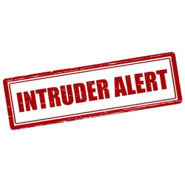 Intruder alert Stock Illustration