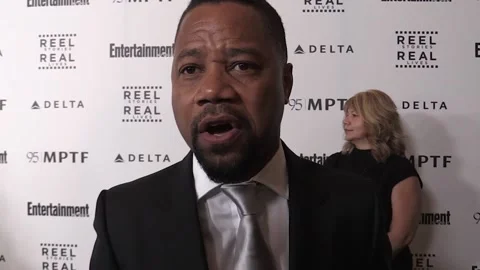 INTS with actors on the red carpet during MPTF benefit event Stock Footage 149132442