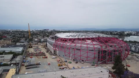 Intuit Dome Drone 動画素材 246431222