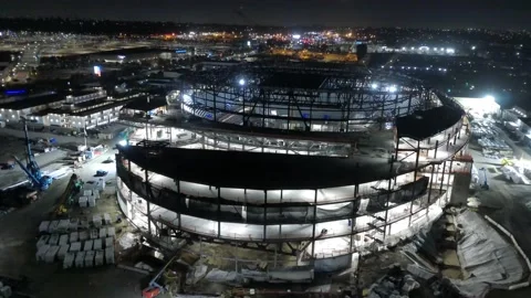 Intuit Dome Night Fly Over 4 動画素材 230064411