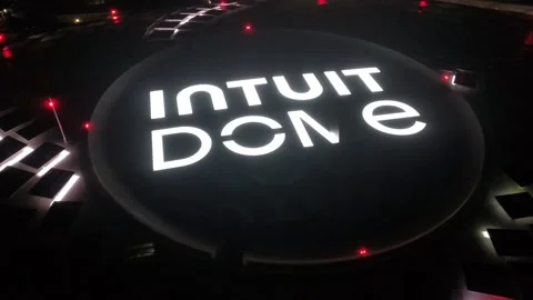 Intuit Dome Night Fly Over 2 June 9th 2024 Inglewood, CA Stock Footage 277233706