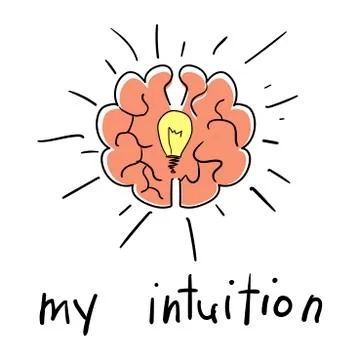 Intuition abstract sign Stock Illustration