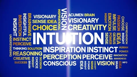 intuition animated word cloud,design ani... | Stock Video | Pond5