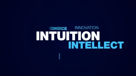 Intuition intellect choice creativity acumen decision brain business awareness Video stock 94682413
