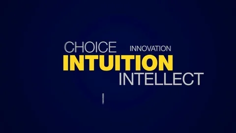 Intuition intellect choice creativity acumen decision brain business awareness Vídeos de archivo 95820319