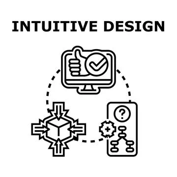 Intuitive design concept icon vector illustration Stock Illustration