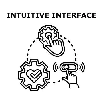 Intuitive interface design offering seamless user experience Illustrazione stock