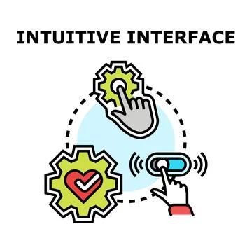Intuitive interface design offering seamless user experience 스톡 일러스트