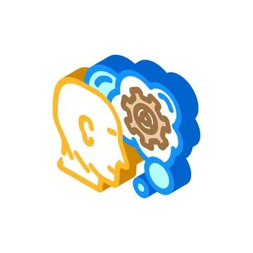 Intuitive setup isometric icon vector illustration Stock Illustration