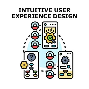Intuitive user experience design process optimization イラスト素材