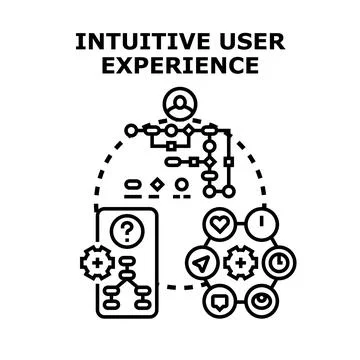 Intuitive user experience optimizing digital interaction journey Stock Illustration