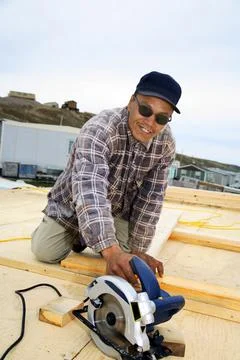 Inuit Construction Worker Stock Photos