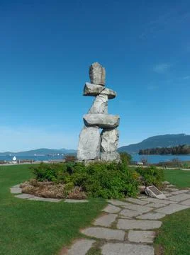 The Inukshuk 스톡 사진