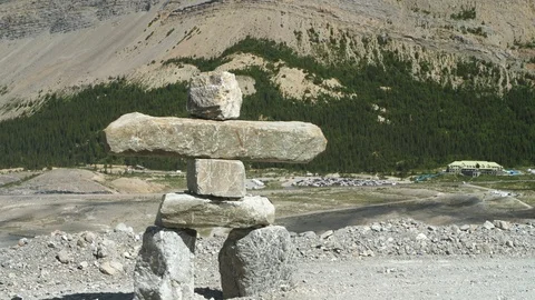 Inuksuk Man Stock Footage 115661589