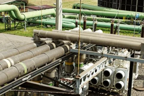 Inustrial pipes Stock Photos