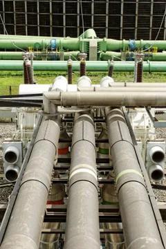 Inustrial pipes Stock Photos