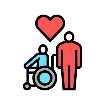 Invalid assistance color icon vector illustration Illustrazione stock