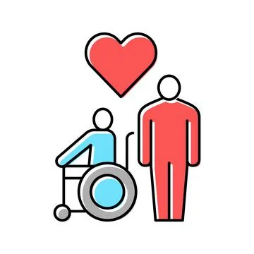 Invalid assistance color icon vector illustration Illustrazione stock