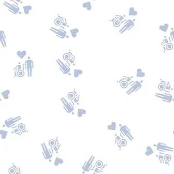 Invalid assistance glyph seamless pattern 스톡 일러스트