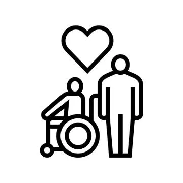 Invalid assistance line icon vector illustration Illustrazione stock