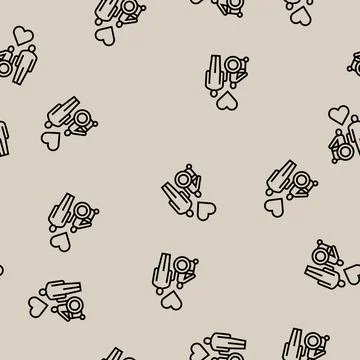 Invalid assistance line seamless pattern 스톡 일러스트