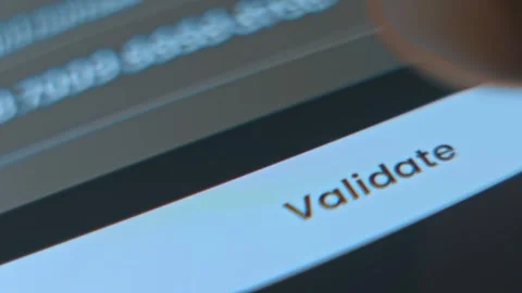 Invalid card, failure of attempting to validate the card Stock Footage 303822158
