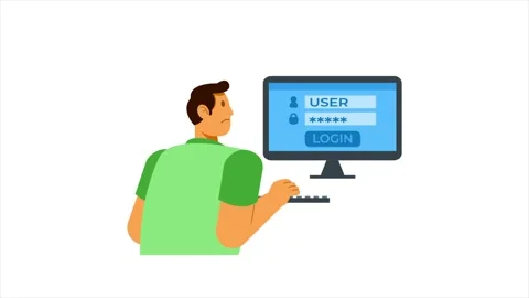 Invalid Password Input Stock Footage 335115188