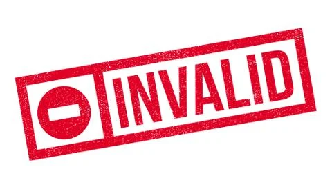 Invalid rubber stamp イラスト素材
