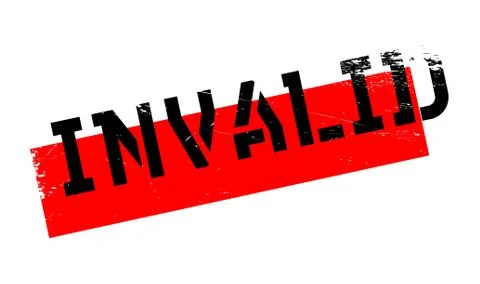 Invalid rubber stamp Stock-Illustration