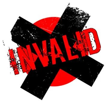 Invalid rubber stamp Stock-Illustration