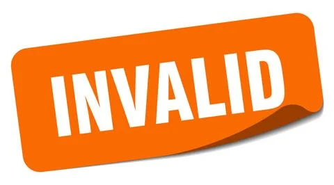 Invalid sticker. invalid label 스톡 일러스트