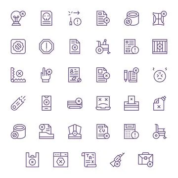 Invalid Vector Icon Arsenal with 35 256x256 Regular Line Display Perfect de.. Stock Illustration