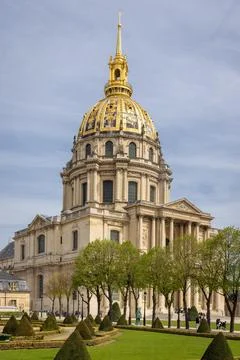 Invalides Cathedral Hotel des Invalides Paris France Europe Stock Photos