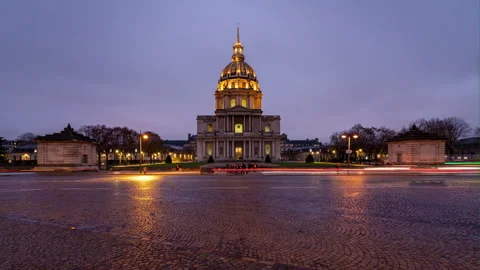 The Invalides Cathedral in Paris Stock Footage 326031666