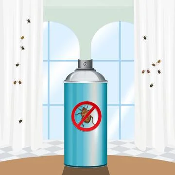 Invasion of bedbugs Illustrazione stock