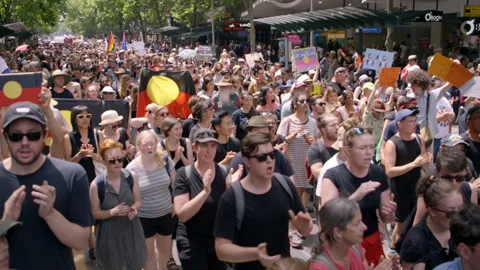 Invasion Day Rally 库存影片 136464191