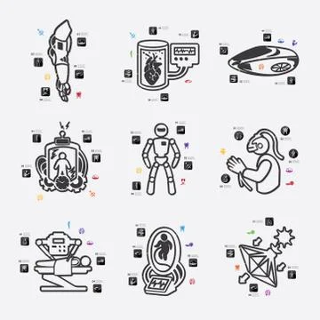 Invention infographic Stock Illustration