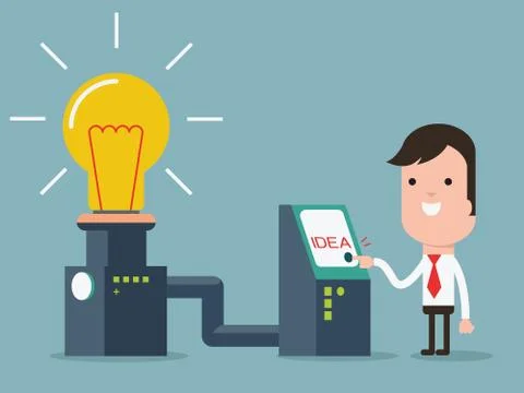 Invention machine Stock Illustration