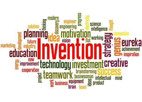 Invention, word cloud concept イラスト素材