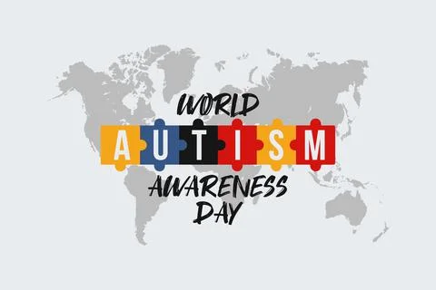 Inventive concept vector illustration for World Autism awareness day Stock Illustration