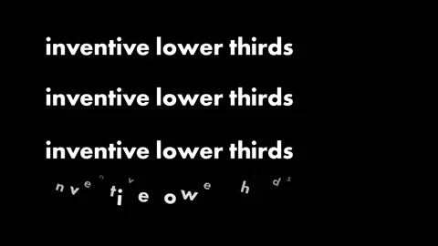Inventive Lower Thirds Stock After Effects