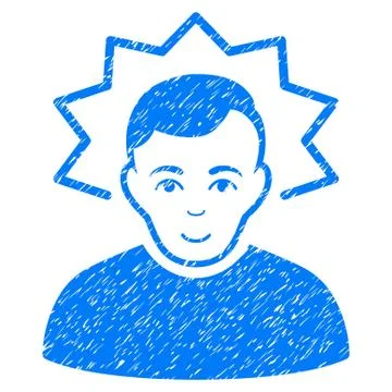 Inventor Grainy Texture Icon Stock Illustration