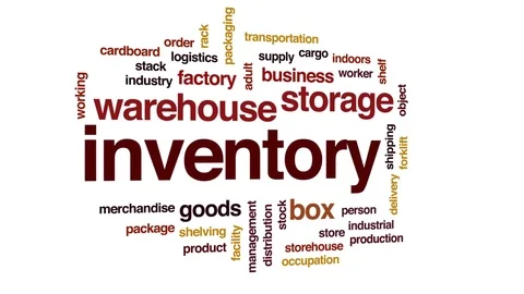 Inventory animated word cloud, text desi... | Stock Video | Pond5