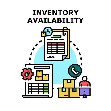 Inventory availability concept in supply chain management 库存插图