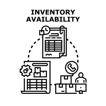 Inventory availability concept in supply chain management 库存插图