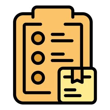 Inventory control icon vector flat Stock Illustration