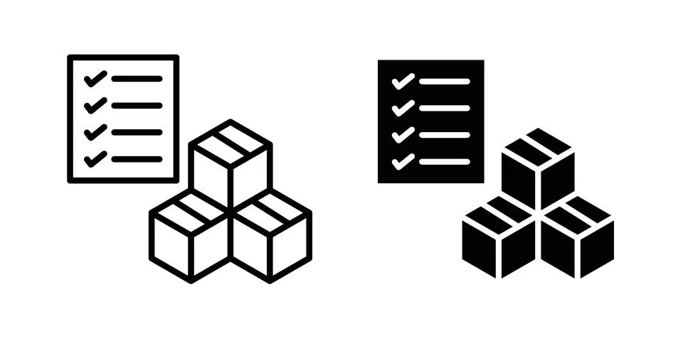 Inventory control icon for web projects Stock Illustration