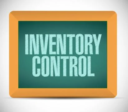 Inventory control message illustration design Ilustração Stock